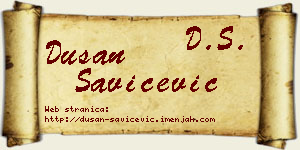 Dušan Savićević vizit kartica